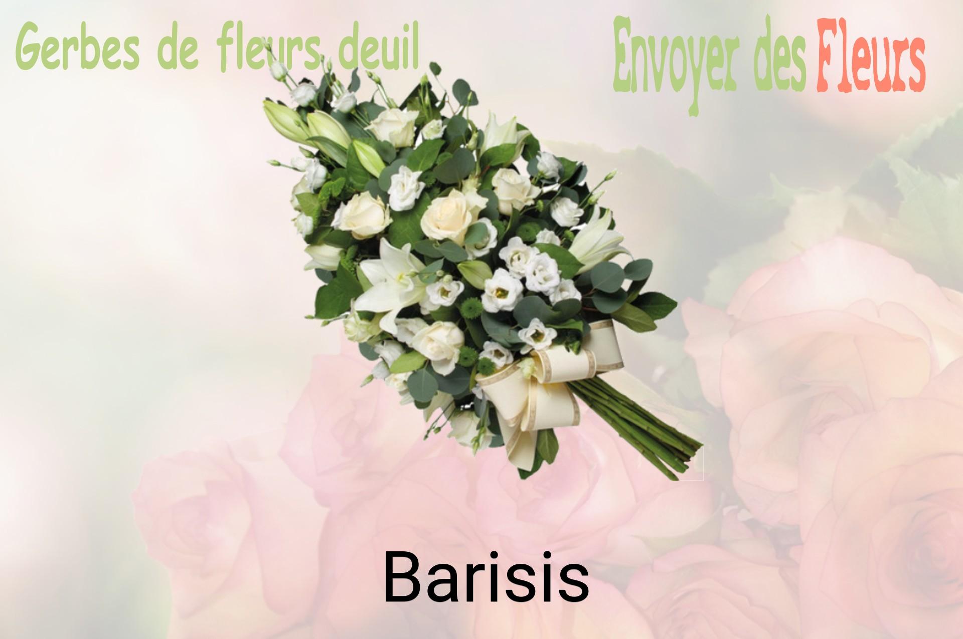 Gerbe de fleurs de deuil livrée à Barisis